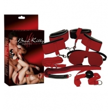 BAD KITTY - ZESTAW DO KRĘPOWANIA PEJCZ KNEBEL OPASKI