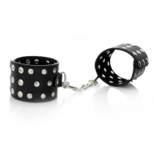 SKÓRZANE KAJDANKI Z ĆWIEKAMI