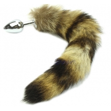 METALOWY KOREK ANALNY Z LISIĄ 30 CM KITKĄ