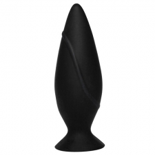SMILE GŁADKI CZARNY KOREK ANALNY ROZMIAR S