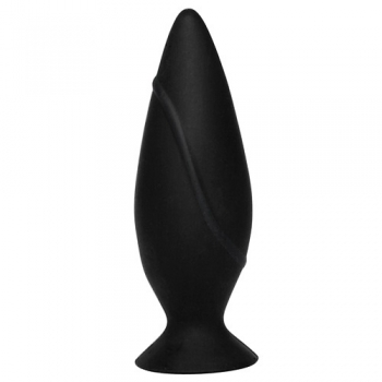 SMILE GŁADKI CZARNY KOREK ANALNY ROZMIAR S