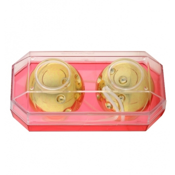 DWIE WIBRUJĄCE ZŁOTE KULKI GEJSZY