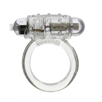 WIBRUJĄCY CZERWONY PIERŚCIEŃ EREKCYJNY