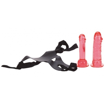 STRAP ON MOCOWANY NA MAJTKACH WYMIENNE DILDA PENIS