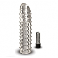 SILIKONOWA PRZEDŁUŻKA Z URZĄDZENIEM WIBRUJĄCYM