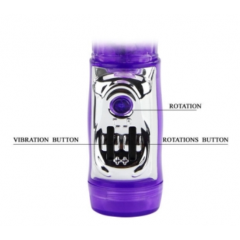 ROTACYJNY ŻELOWY WIBRATOR Z KRÓLIKIEM