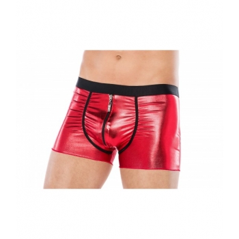 Czerwone bokserki z zameczkiem