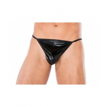 Męskie stringi wet look