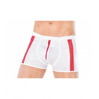 Bokserki męskie z zamkiem i kabaretką z przodu