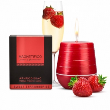 Aphrodisiac Candle Sweet Strawberries Magnetifico