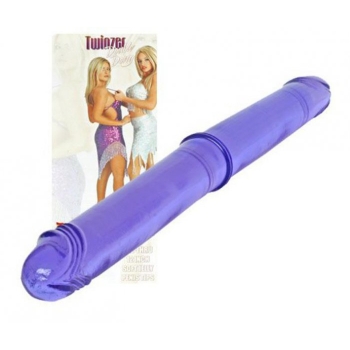 Żelowe elastyczne podwójne dildo 30cm