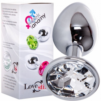 LoveStim stalowy korek analny zdobiony